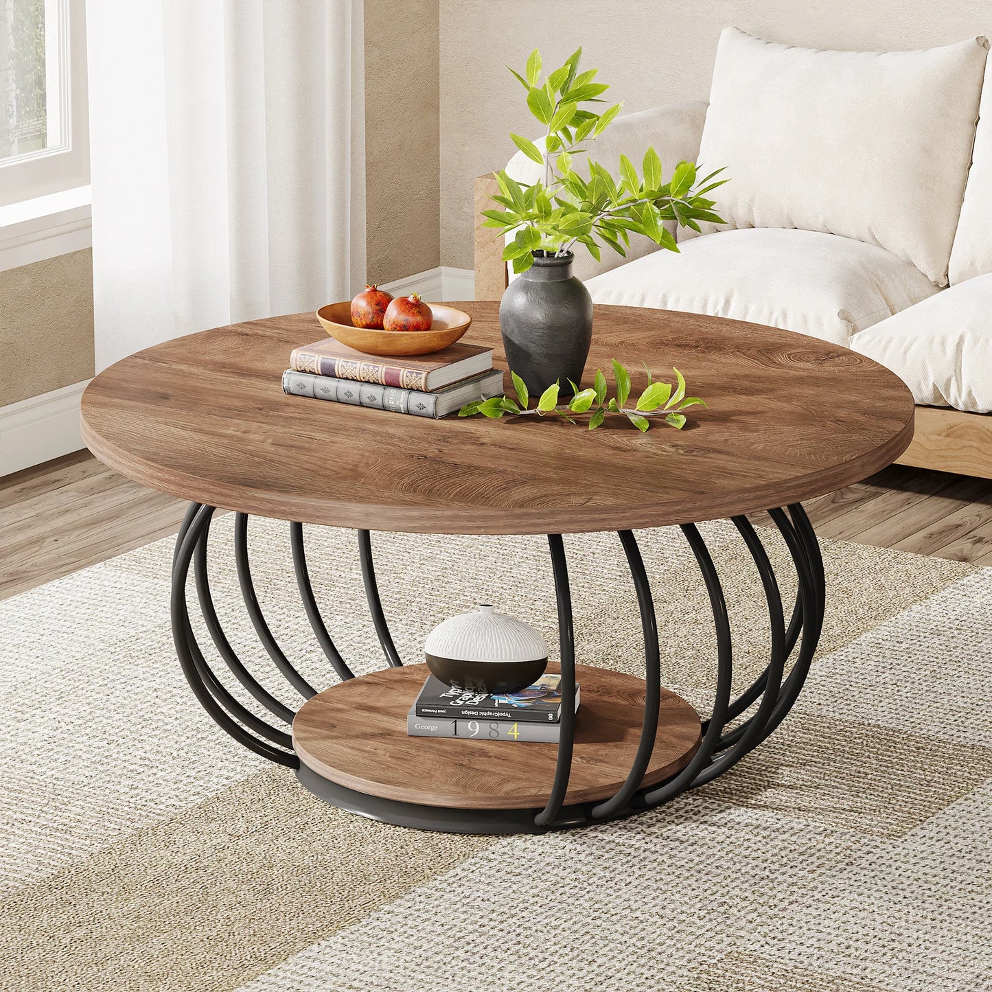 Round Coffee Table for Living Room
