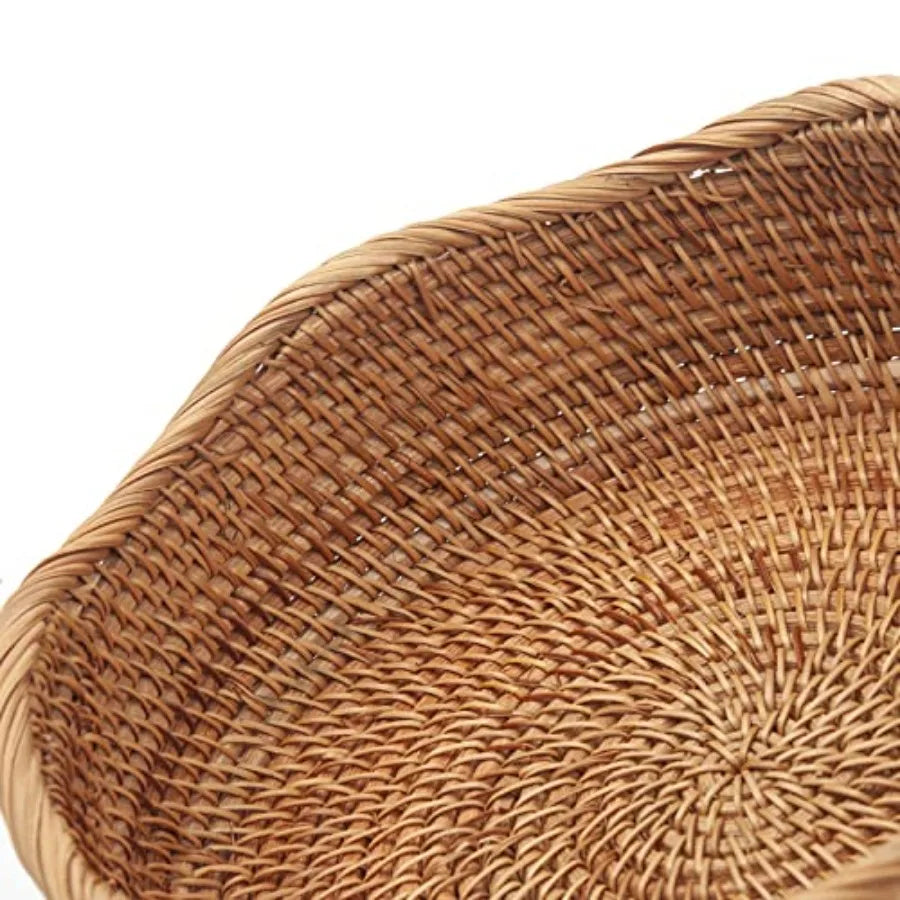 Rattan Bread Baskets Woven Fruit Bowls