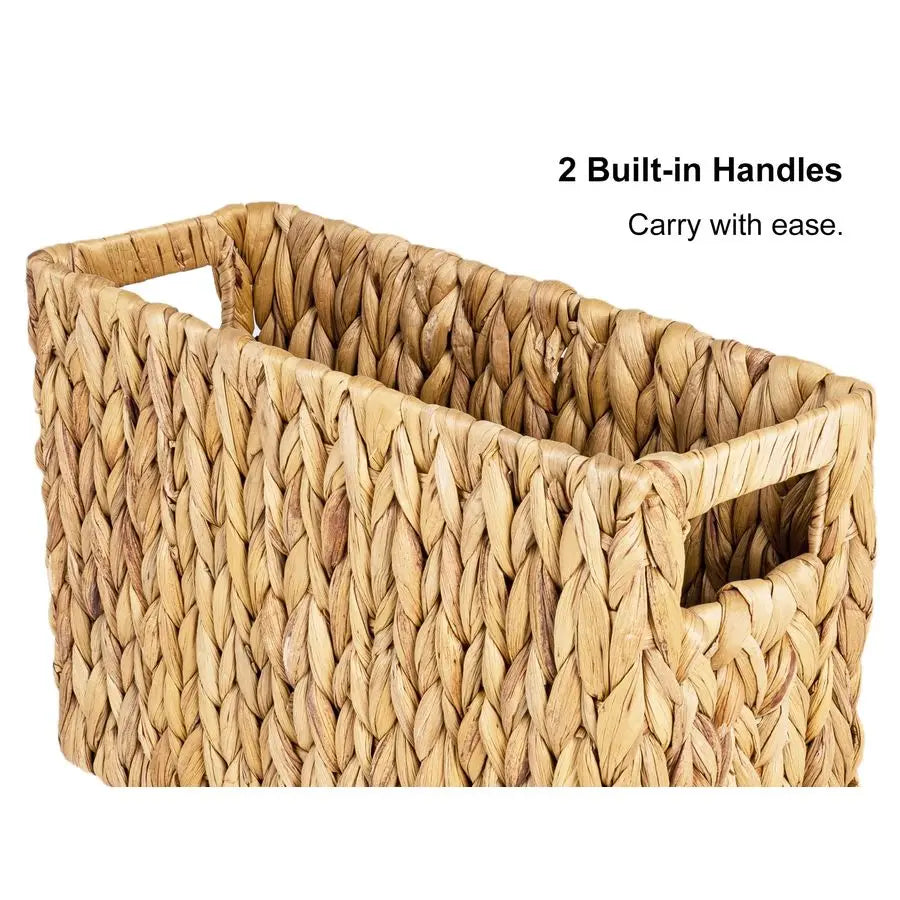 Handwoven Magazine Holder Wicker Basket