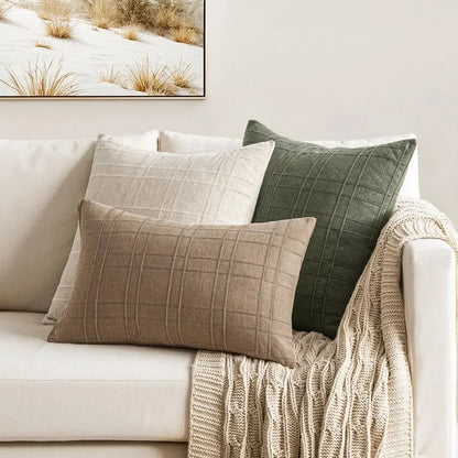 Decorative Linen Throw Pillow Covers