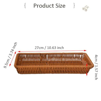 Handwoven Utensil Basket Mini Bread Basket