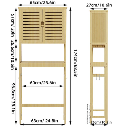 Over The Toilet Storage Cabinet Organizer