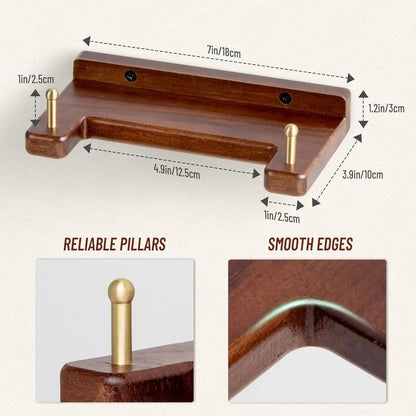 Wall Mount Wooden Decorative Plate Holder