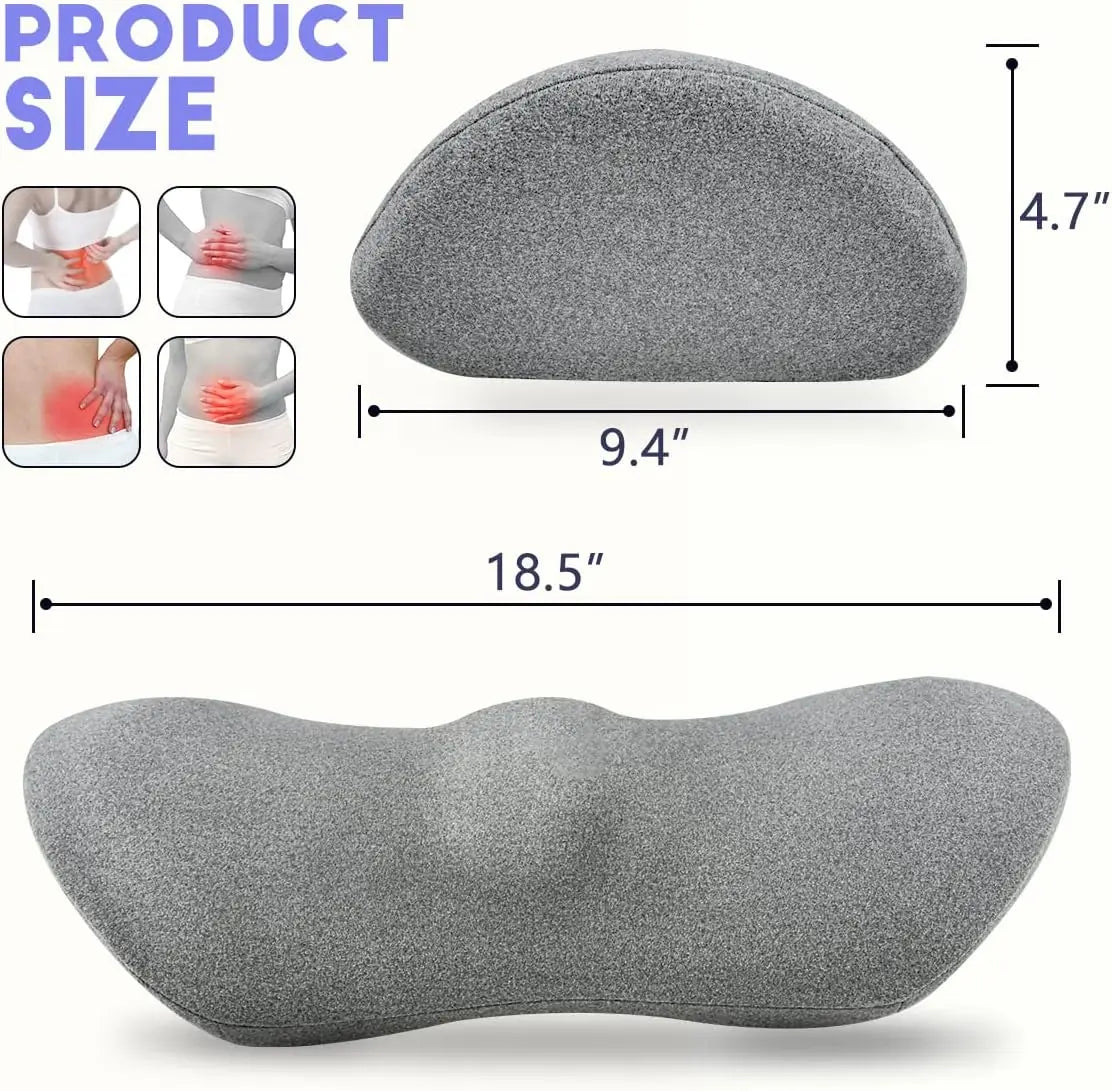 Ergonomic Lumbar Pillow for Back Pain Relief