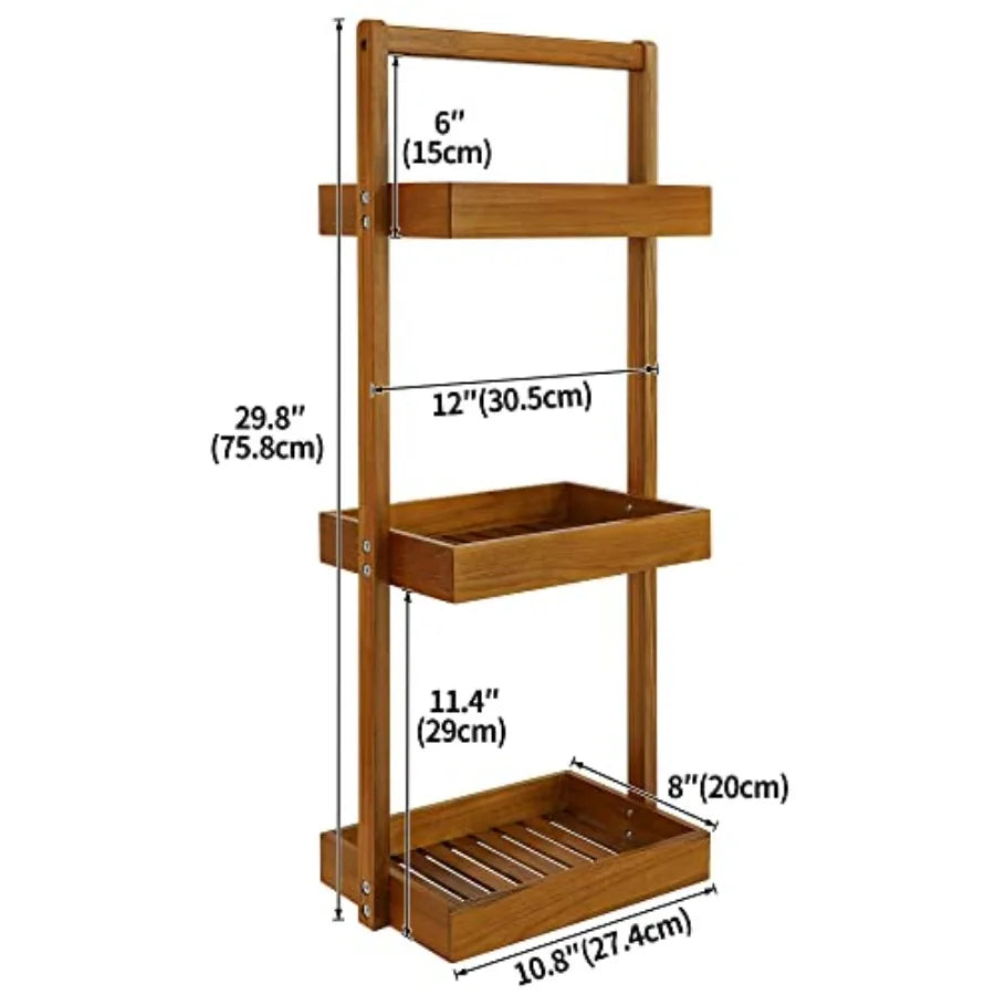 Standing Shower Organizer Shelf with Handle