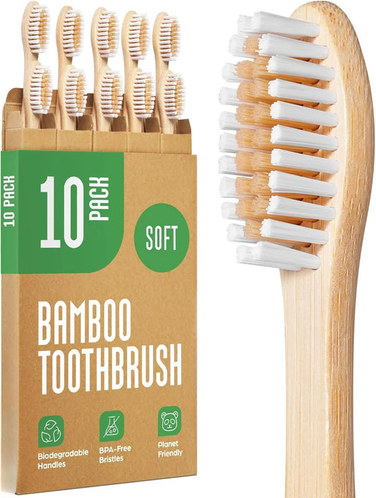 Biodegradable Bamboo Natural Wooden Toothbrush