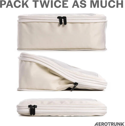 Travel Compression Packing Cubes Luggage Organizer