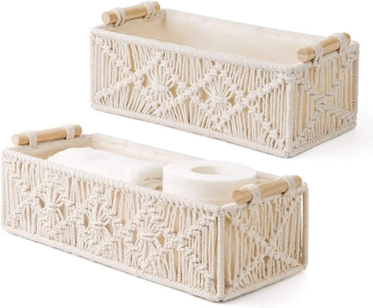 Storage Baskets Boho Decor Box