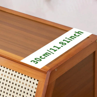 Bamboo Storage Cabinet Cupboard Organizer