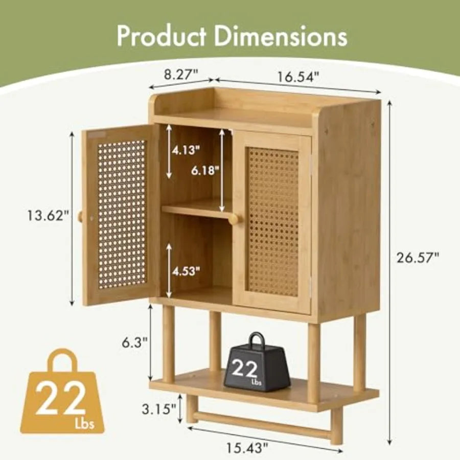 Bathroom Wall Cabinets Bamboo Medicine Cabinet