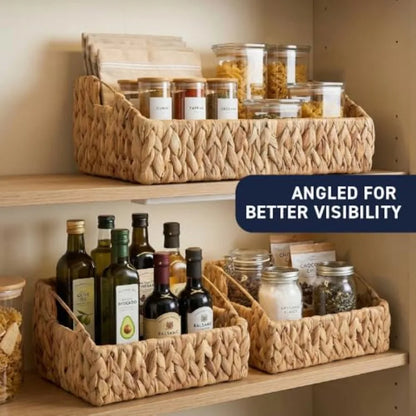 Water Hyacinth Storage Baskets Handwoven
