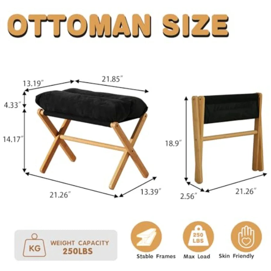 Feet Rest- Bamboo Foldable Stool
