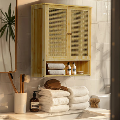 Wooden Storage Cupboard Wall Mounted Medicine Cabinet