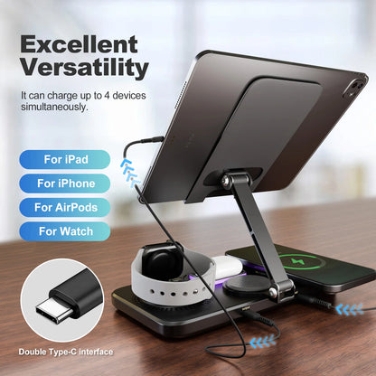 7 in1 Wireless Charger Stand Pad Magnetic