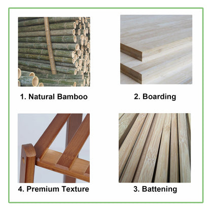 Bamboo Tall Plant Stand Storage Rack
