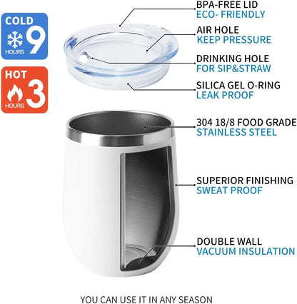 12oz Double Wall Vacuum Insulated Stainless Steel