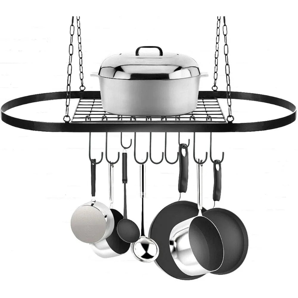 Pot Pan Rack Decorative Wall Mounted Storage