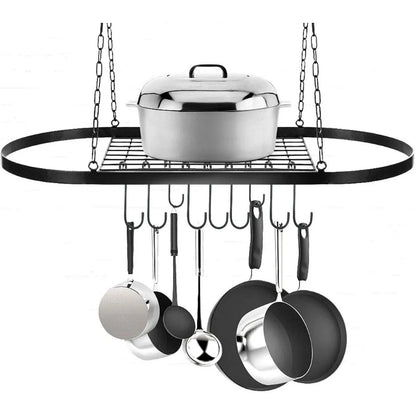 Pot Pan Rack Decorative Wall Mounted Storage