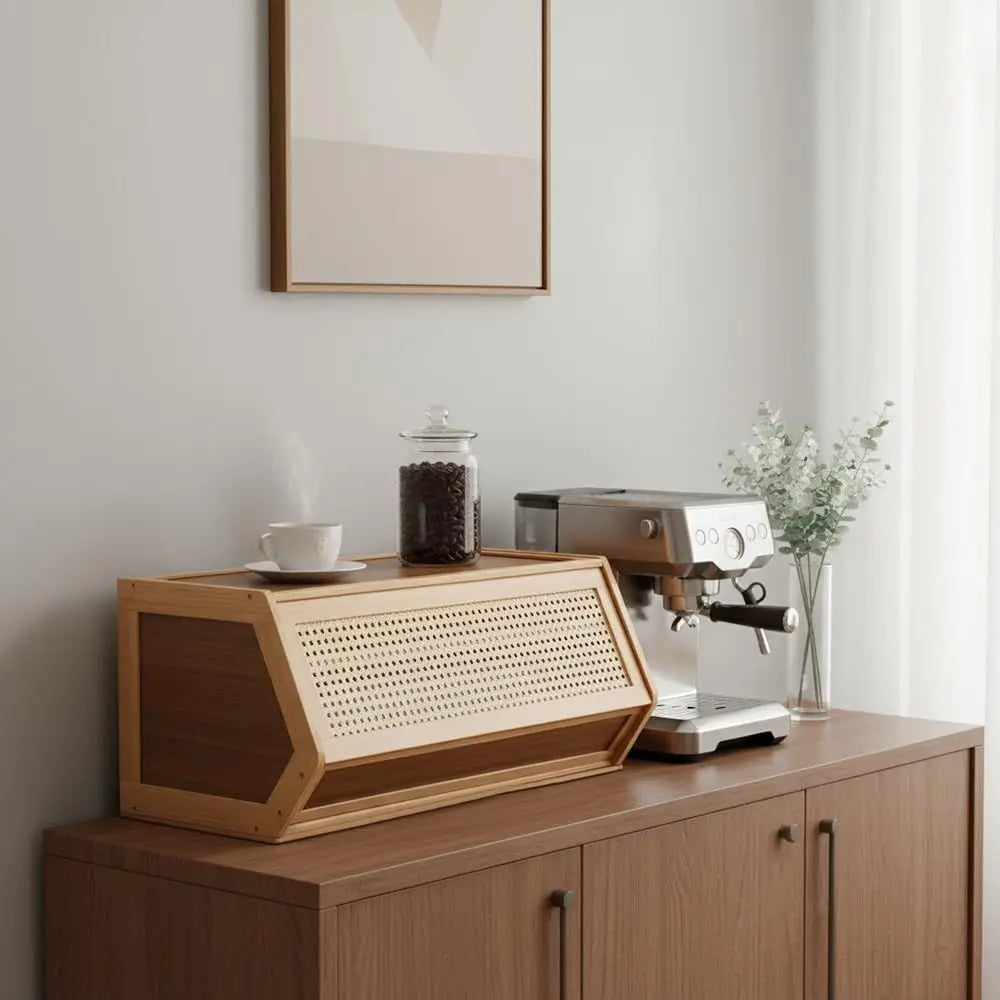 Bamboo Storage Cabinet Cupboard Organizer