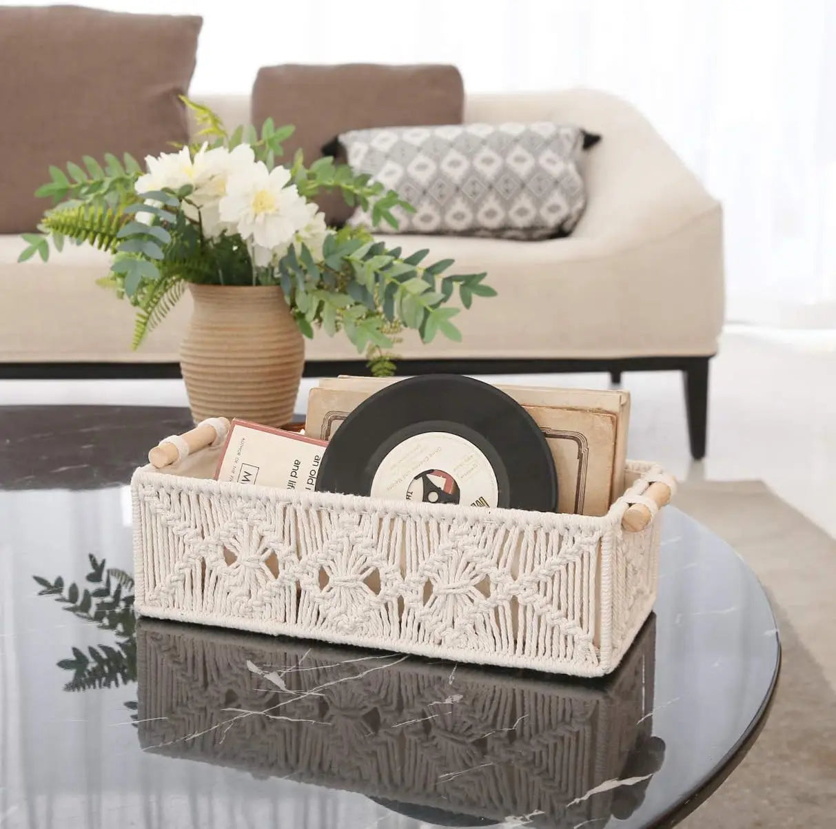 Storage Baskets Boho Decor Box