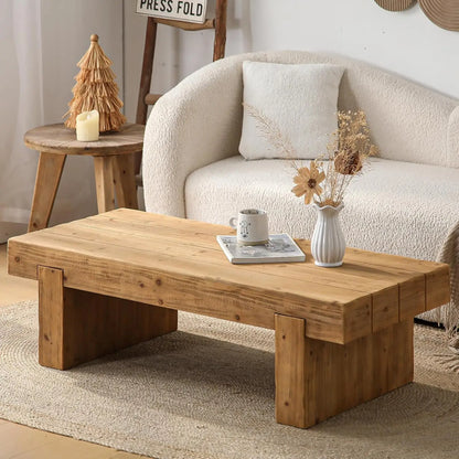 Solid Wood Square Coffee Table