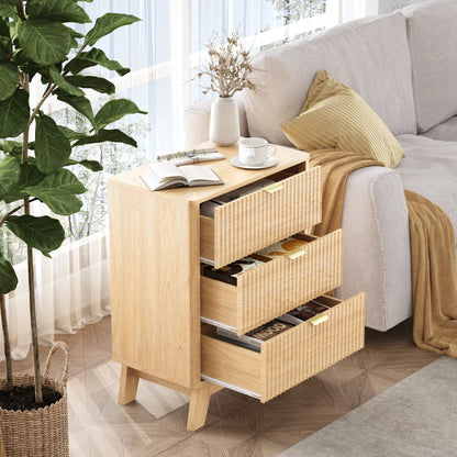Mid-Century Modern Wooden Bedroom Nightstand