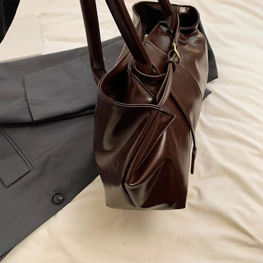 Leather Hobo Fashion Travel Handbag For Women