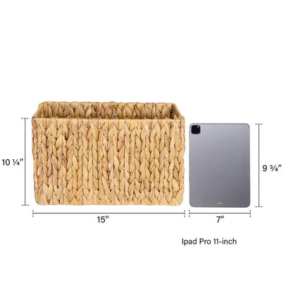Handwoven Magazine Holder Wicker Basket
