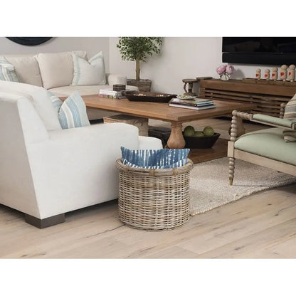 Rattan Kobo Round Log Storage Basket