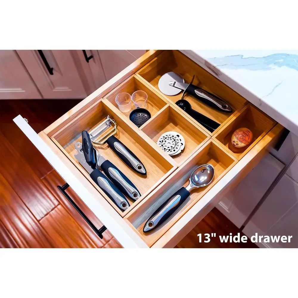Organizer Storage Boxes Bamboo Dividers