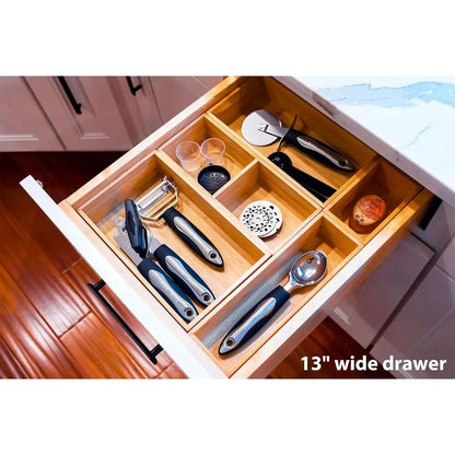 Organizer Storage Boxes Bamboo Dividers