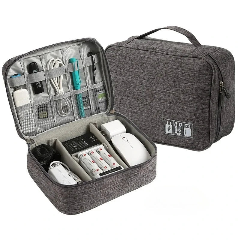 Electronic Accessory Bag Portable Travel Cable Organizer