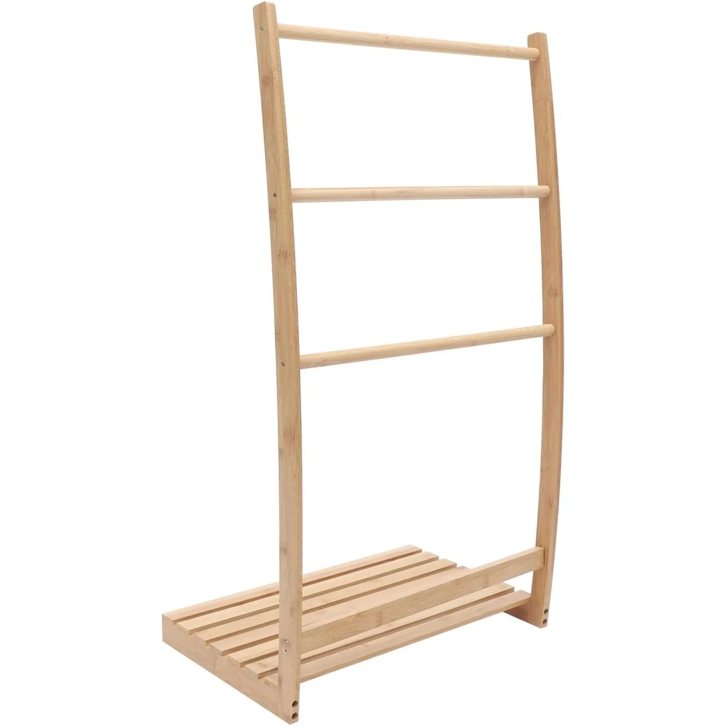 3-Tier Bamboo Bathroom Freestanding Towel Rack