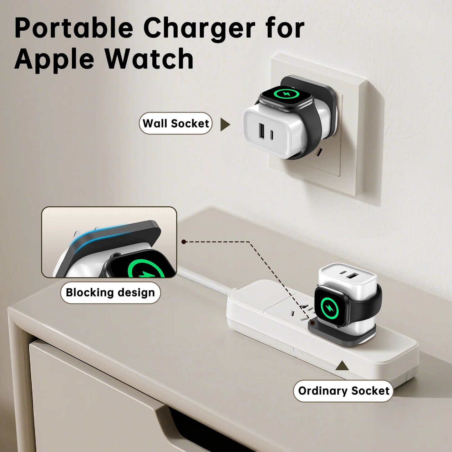 Portable Travel 3 in 1 Charger