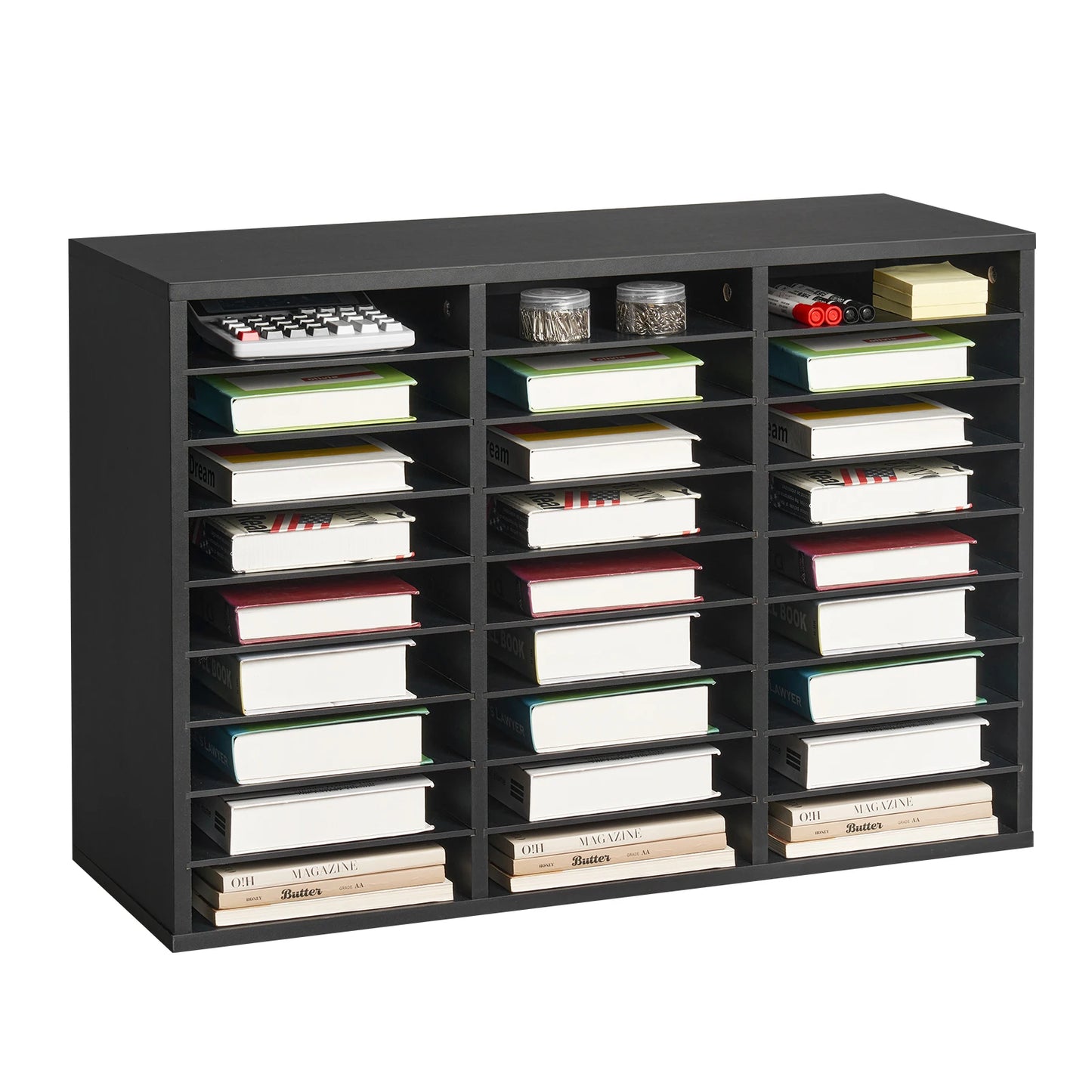 Compartment Office Mailbox with Removable Shelves
