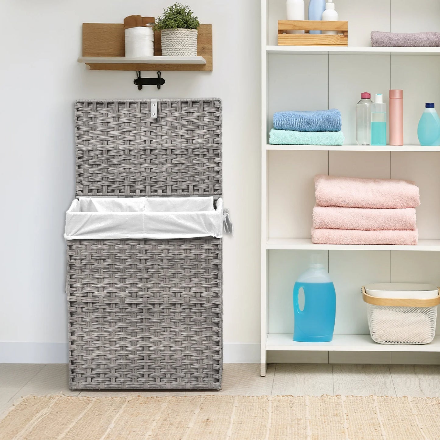 Large Capacity Collapsible Rattan Storage Box