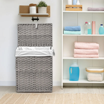 Large Capacity Collapsible Rattan Storage Box
