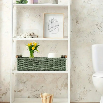 Handmade Decorative Round Paper Rope Storage Basket