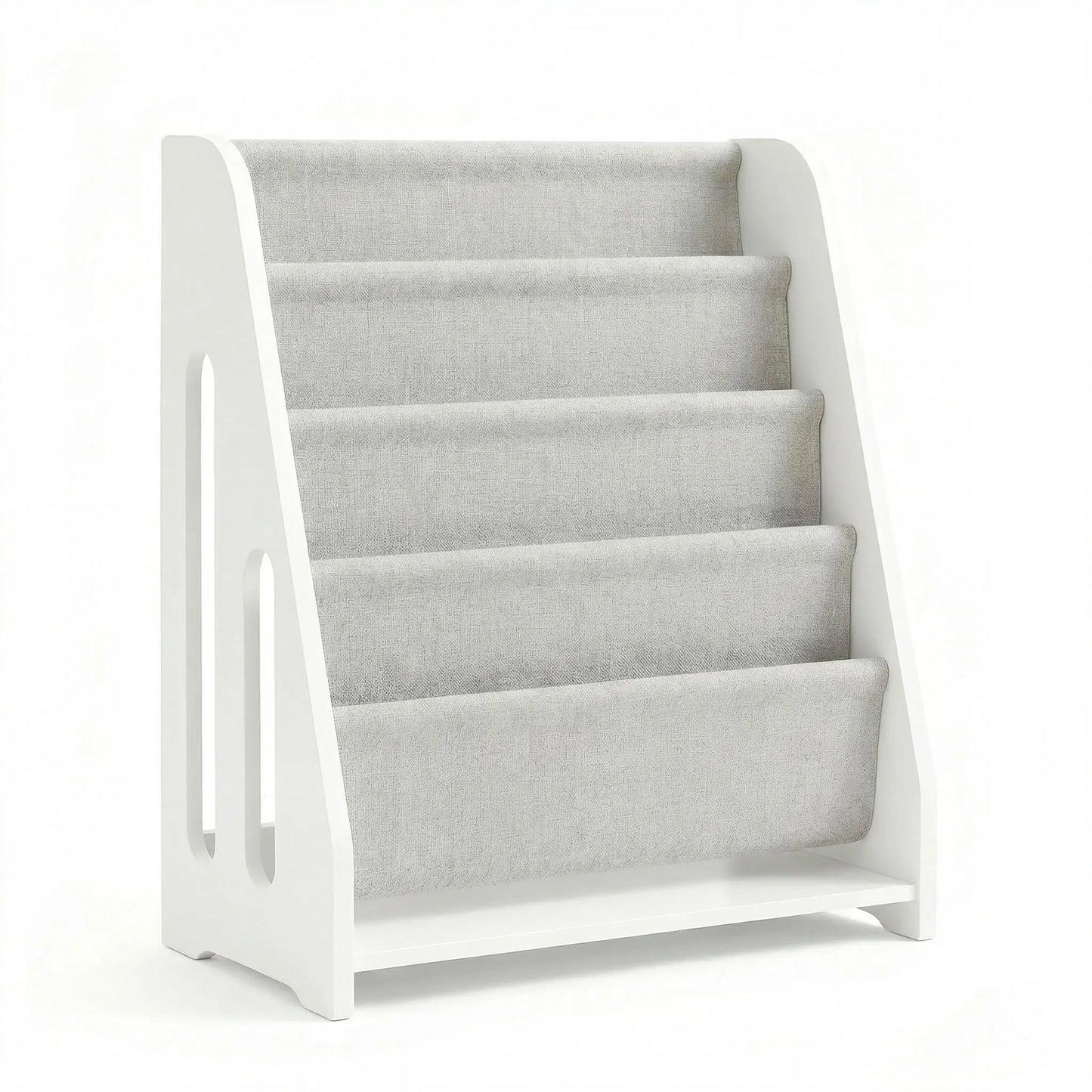 Wooden 5 Tier Bookshelf Modern Style