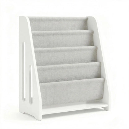 Wooden 5 Tier Bookshelf Modern Style