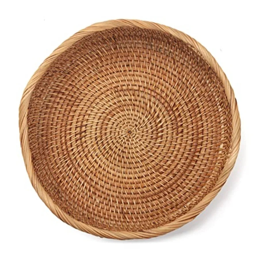 Rattan Bread Baskets Woven Fruit Bowls