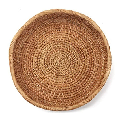 Rattan Bread Baskets Woven Fruit Bowls
