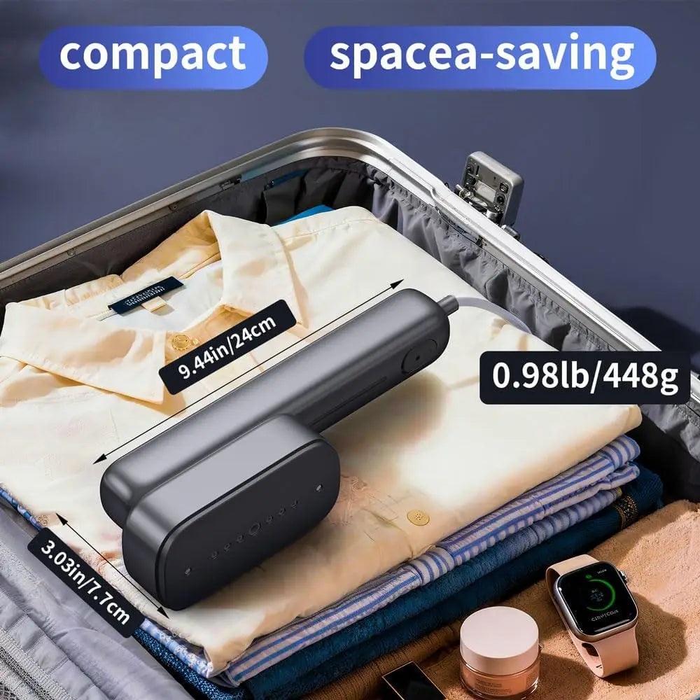 Portable Clothes Steamer Ceramic for Travel & Home