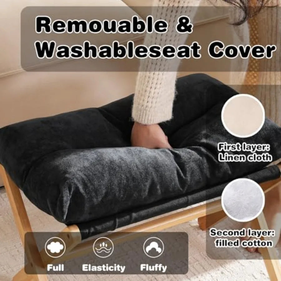Feet Rest- Bamboo Foldable Stool