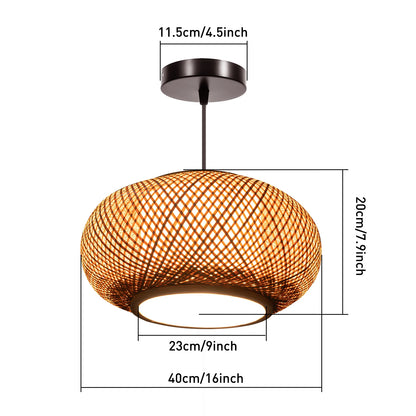Decorative LED Bamboo Pendant Lamp