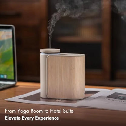 Waterless Essential Oil Diffuser w Solid Wood Cover