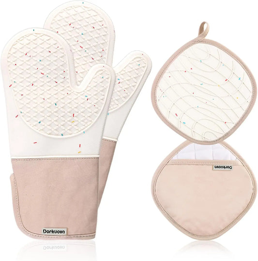 Cute Oven Gloves Heat Resistant Silicone Mittens