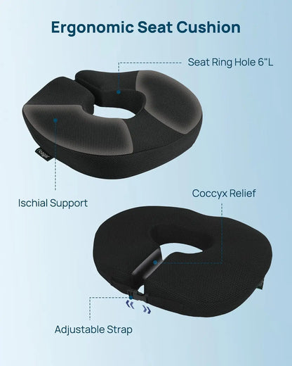 Memory Foam Pillow for Tailbone Pain Relief