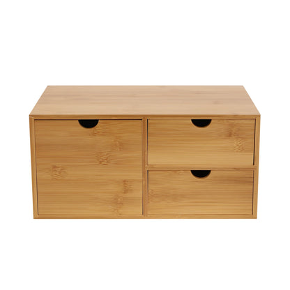 Wooden Desk Organizer Storage Box