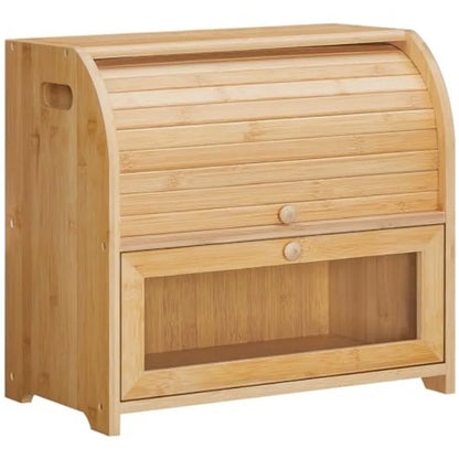Bamboo Bread Box for Kitchen Countertop